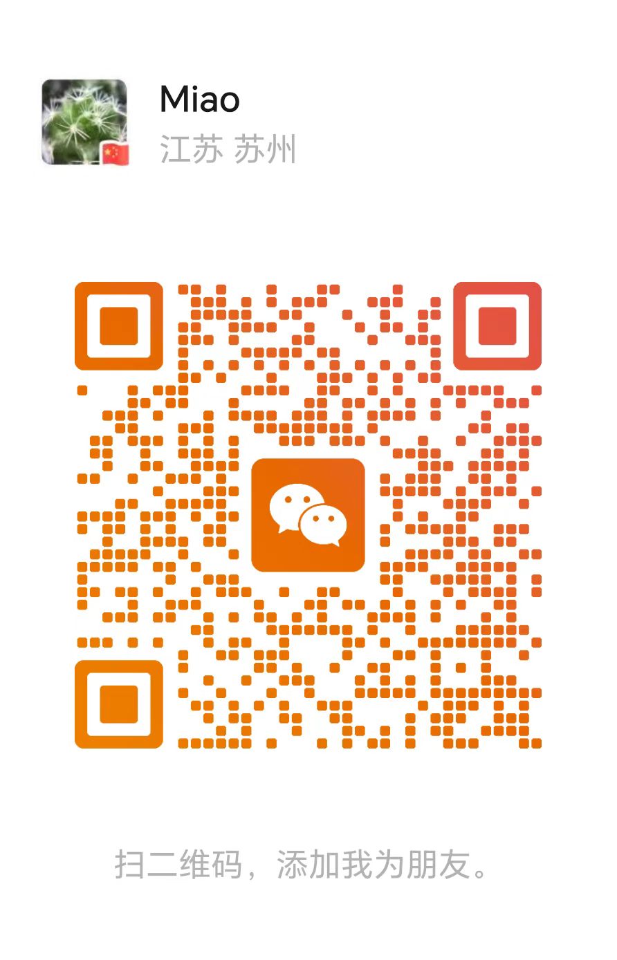 WeChat QR code for Miao