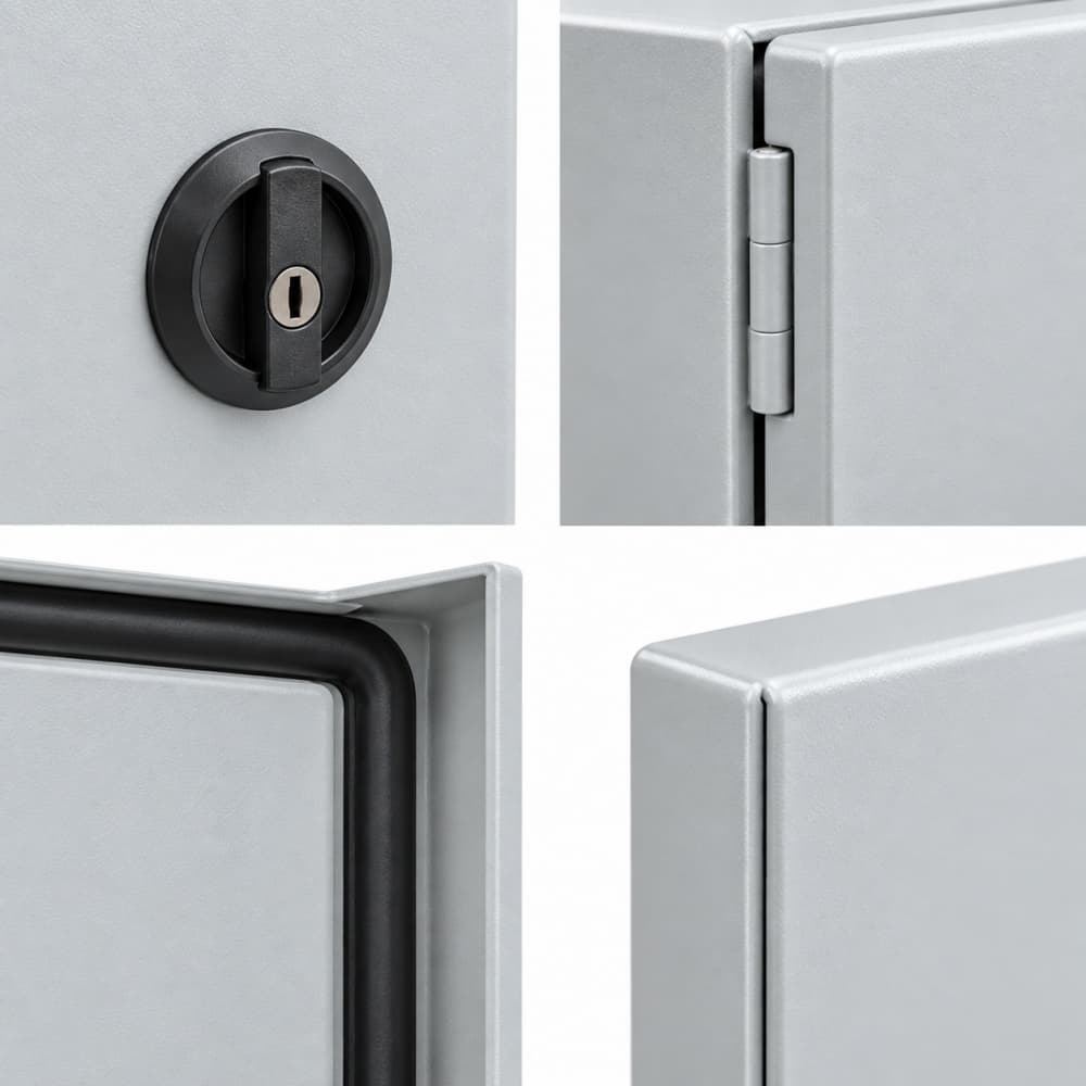 Lock and sealing detail