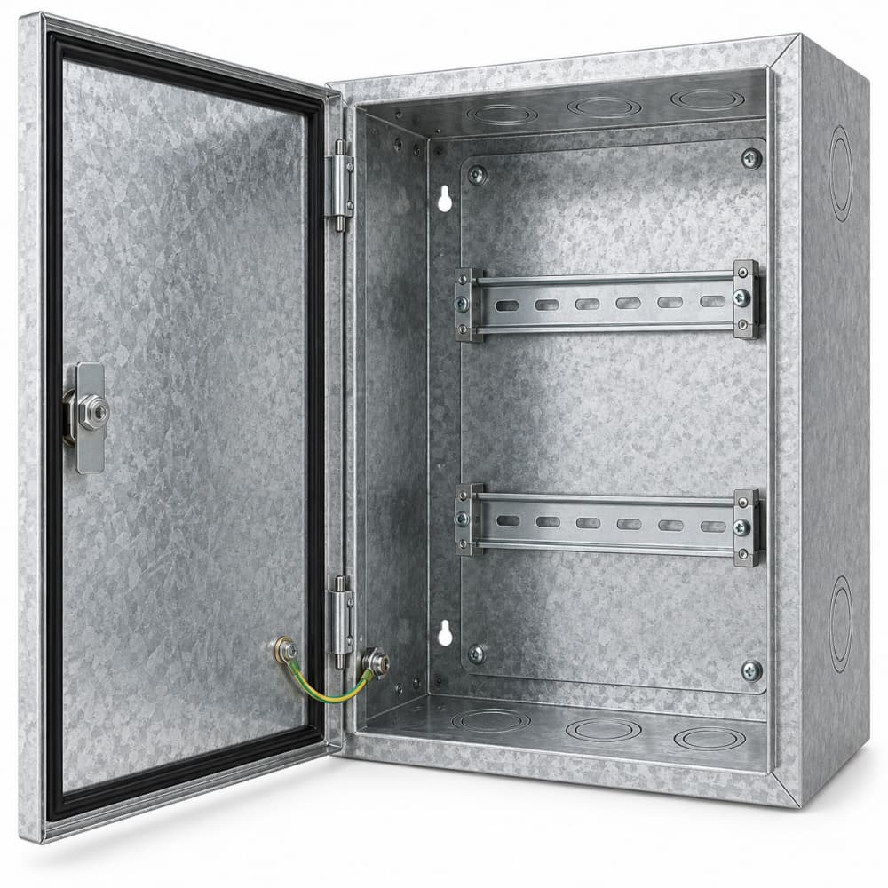 DIN rail and entry detail
