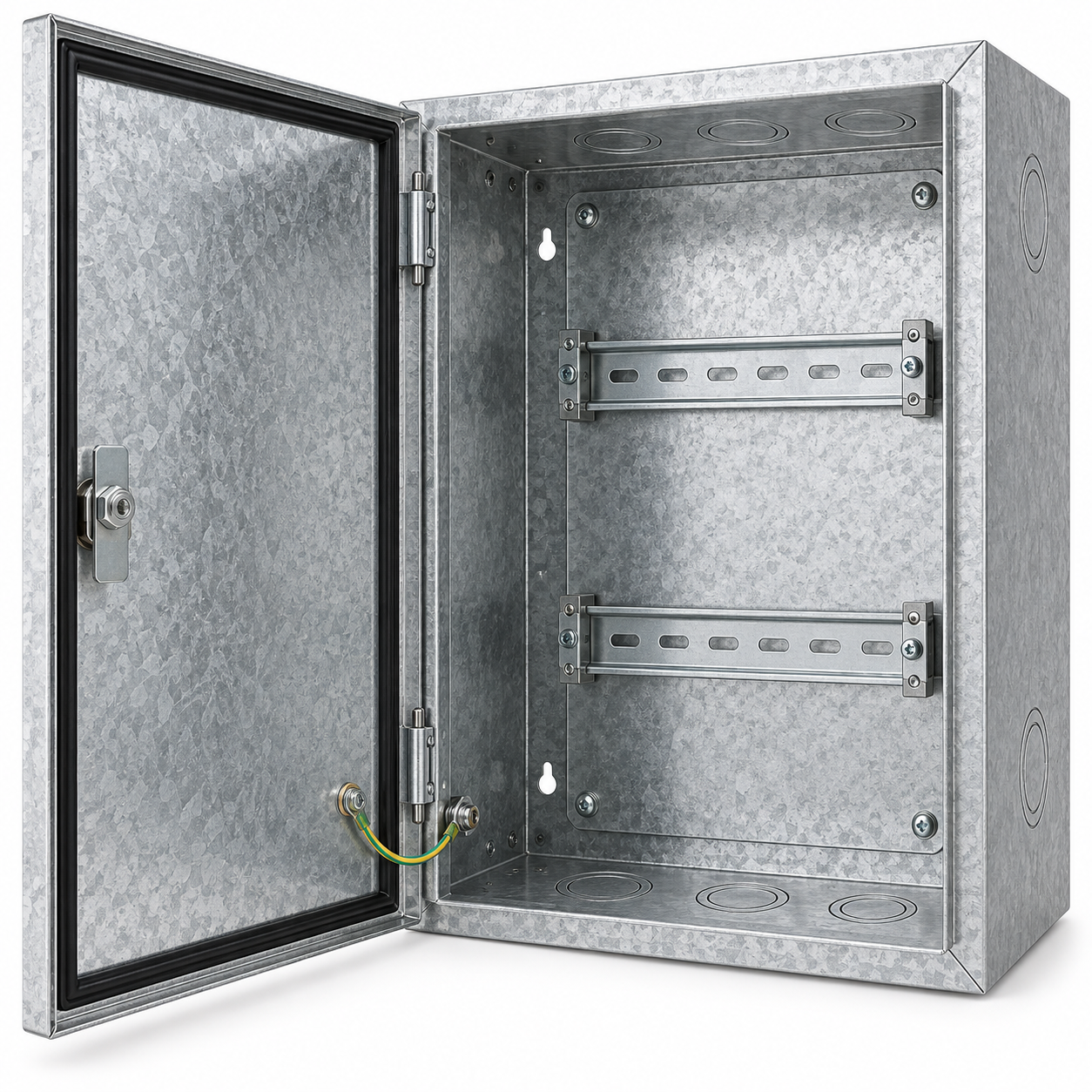DIN rail and entry detail