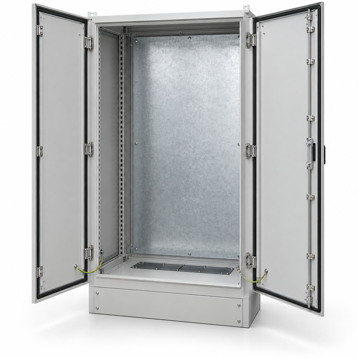 Double-door cabinet interior detail