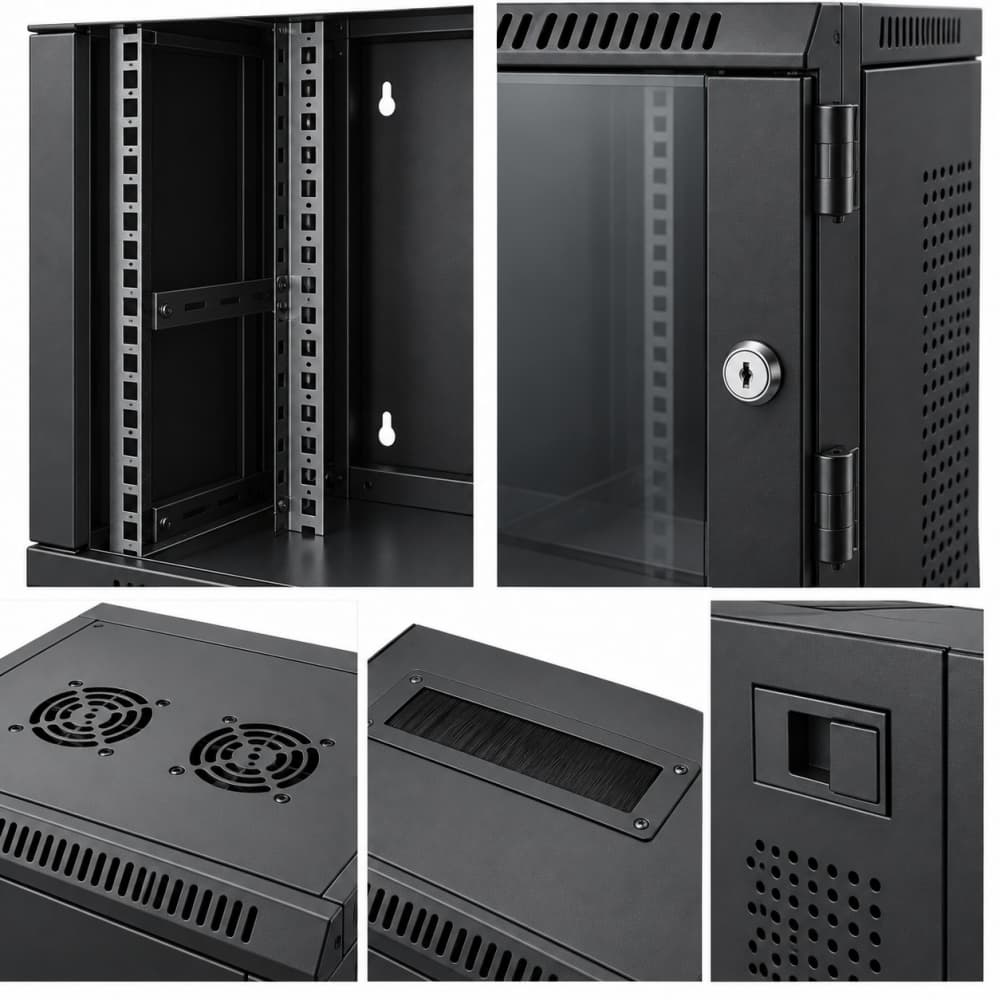 Rack rails and lock detail