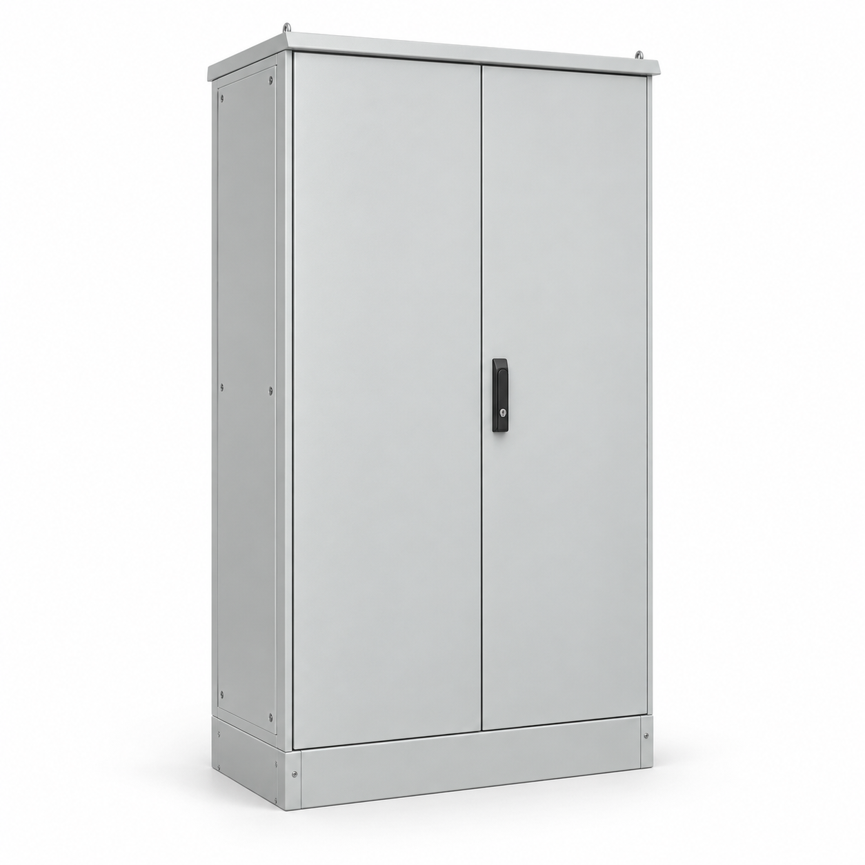 Powder-coated floor-standing control cabinet